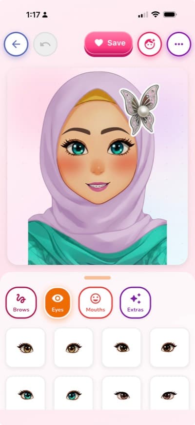 Customize with beautiful eyes